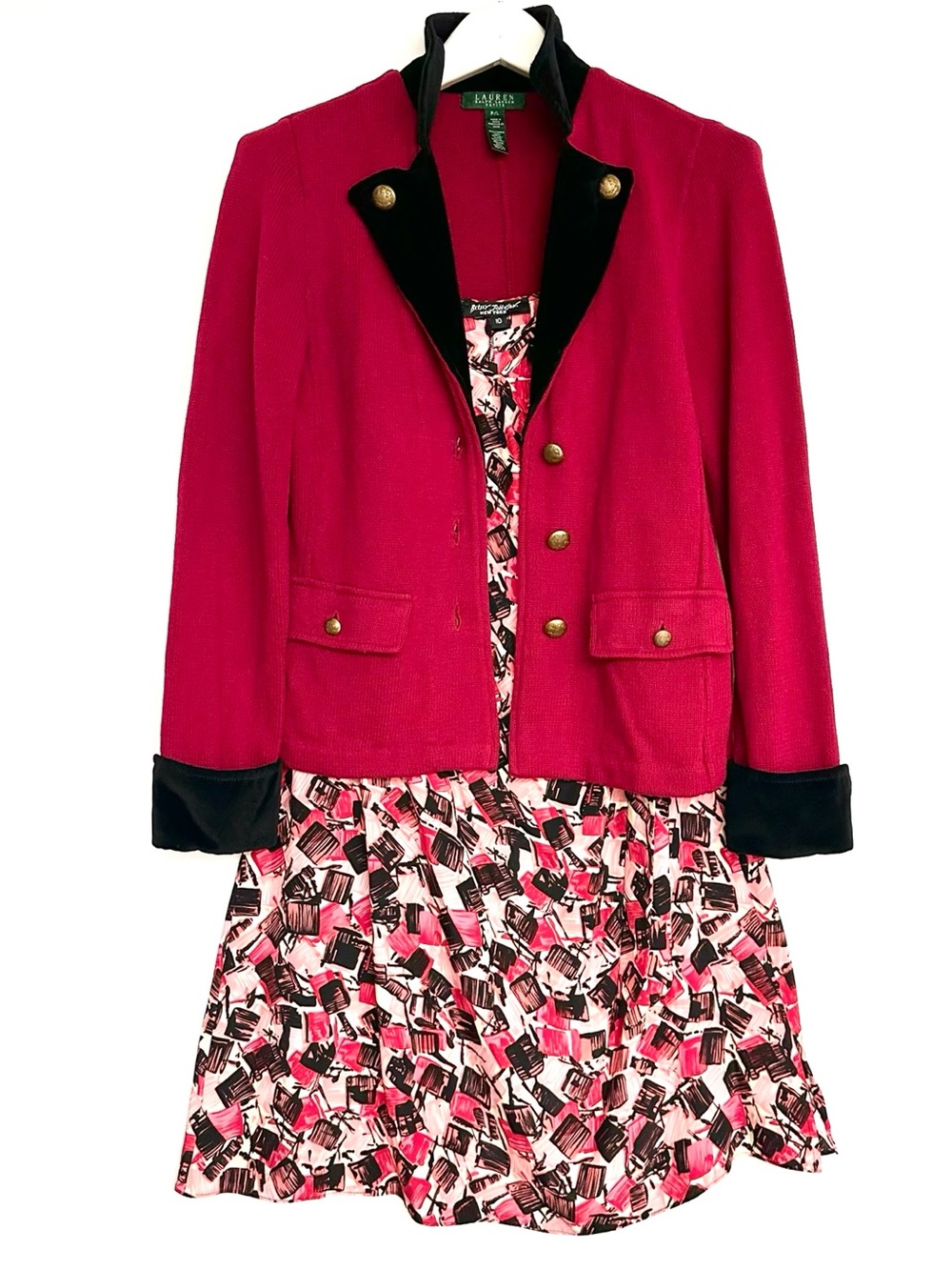 Bundle: Lauren Ralph Lauren COTTON KNIT + Betsey Johnson SILK